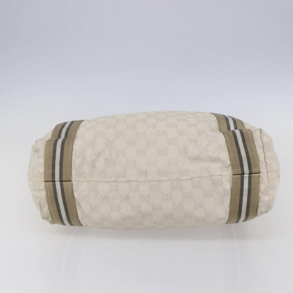GUCCI GG Canvas Tote Bag White Beige 189669 Auth yk19750 - Picture 6 of 16